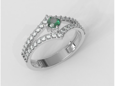 Engagement - Gesmtone Ring 3D Print Model