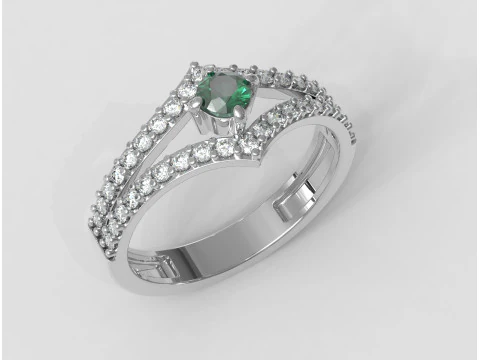 Engagement - Gesmtone Ring 3D Print Model