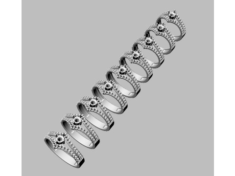 Engagement - Gesmtone Ring 3D Print Model