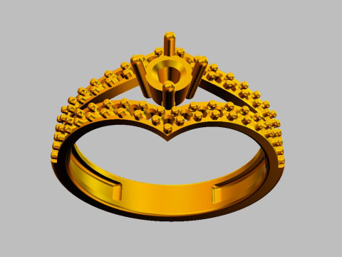 Engagement - Gesmtone Ring 3D Print Model