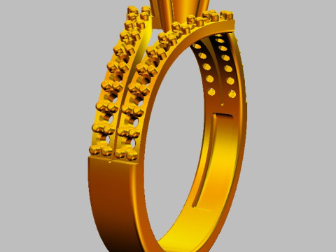 Engagement - Gesmtone Ring 3D Print Model