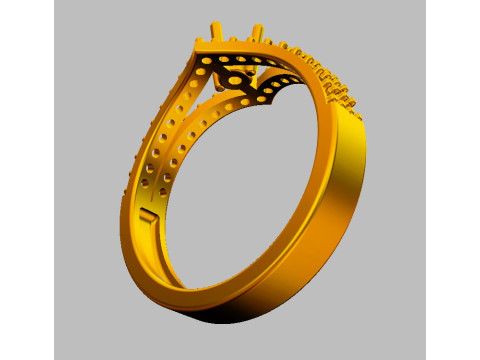 Engagement - Gesmtone Ring 3D Print Model