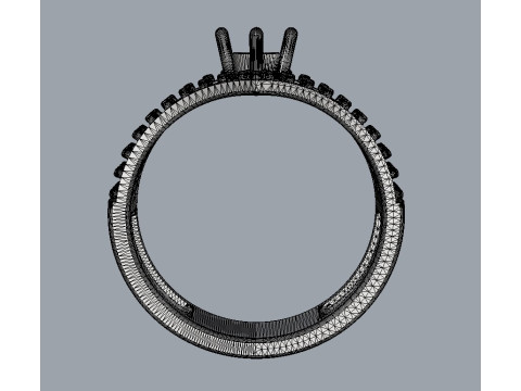 Engagement - Gesmtone Ring 3D Print Model
