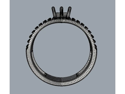 Engagement - Gesmtone Ring 3D Print Model