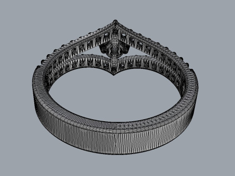 Engagement - Gesmtone Ring 3D Print Model