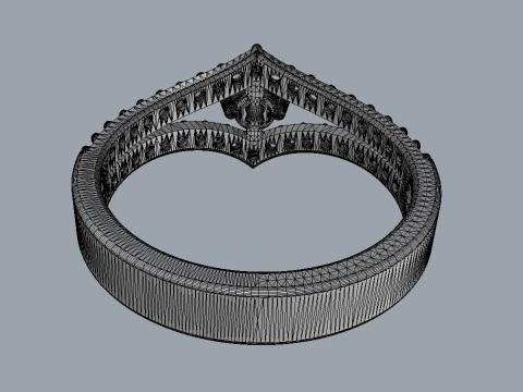 Engagement - Gesmtone Ring 3D Print Model
