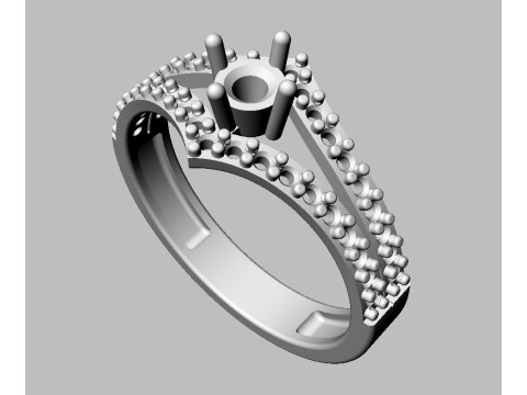 Engagement - Gesmtone Ring 3D Print Model