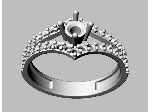 Engagement - Gesmtone Ring 3D Print Model
