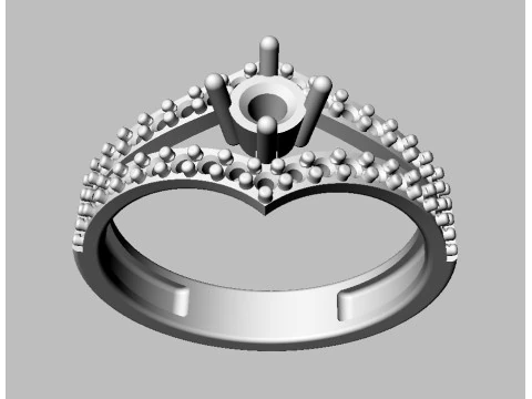 Engagement - Gesmtone Ring 3D Print Model
