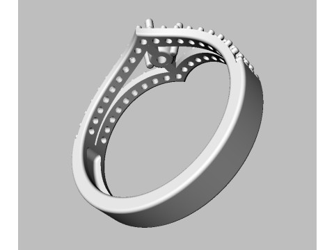 Engagement - Gesmtone Ring 3D Print Model