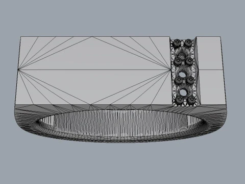 Diamond Classic Cheavlier Ring 3D Print Model