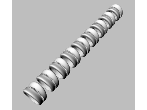 Bold Diamond Ring 3D Print Model