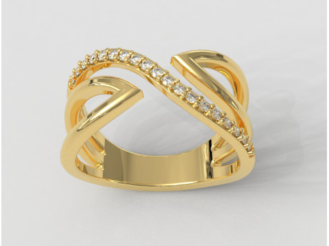 Diamond Ring 3D Print Model