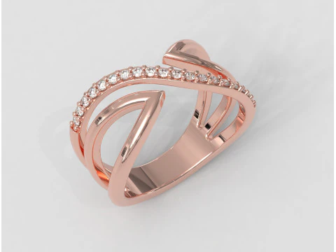 Diamond Ring 3D Print Model