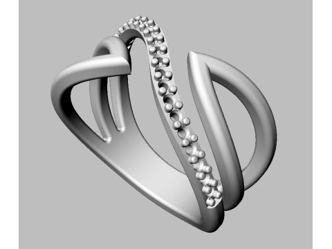 Diamond Ring 3D Print Model