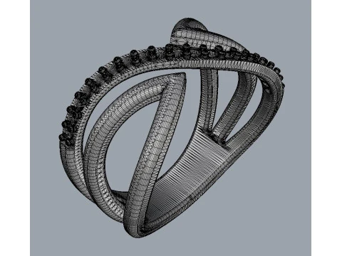 Diamond Ring 3D Print Model