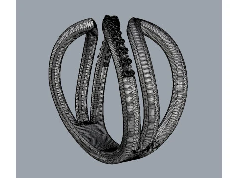 Diamond Ring 3D Print Model