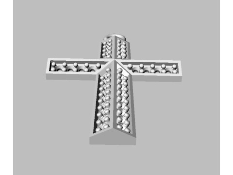 Diamond Cross Pendant 3D print model 3D Print Model