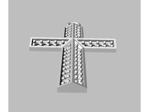 Diamond Cross Pendant 3D print model 3D Print Model