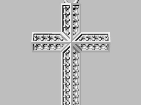 Diamond Cross Pendant 3D print model 3D Print Model