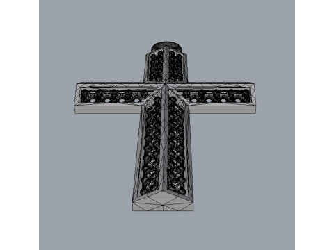 Diamond Cross Pendant 3D print model 3D Print Model