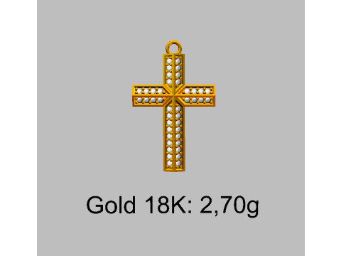 Diamond Cross Pendant 3D print model 3D Print Model