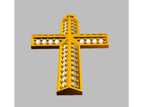 Diamond Cross Pendant 3D print model 3D Print Model