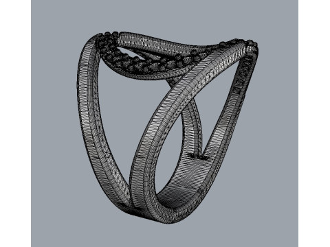 Dimaond Ring 3D Принт Модель