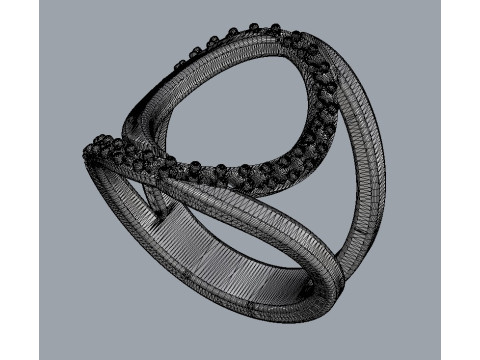 Dimaond Ring 3D Принт Модель