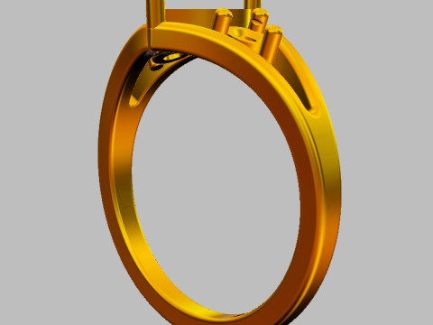 Marquise Gemstone Classic Rin 3D Baskı Modeli