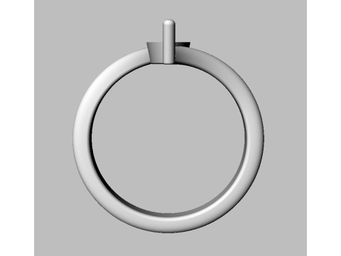 Marquise Gemstone Ring - 10mm x 5mm 3D 프린트 모델