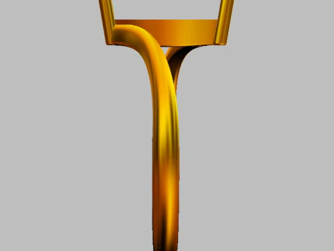 Anel de Pedras Preciosas Marquise - 10mm x 5mm Modelo de Impressão 3D