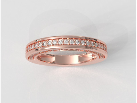 Diamond Half Band 3D Принт Модель