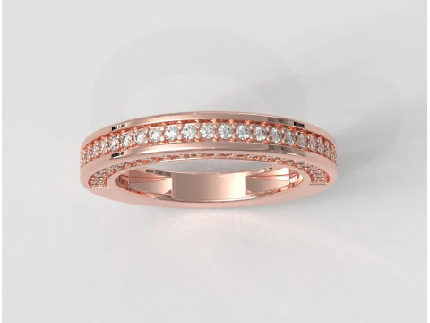 Diamond Half Band 3D Print Model