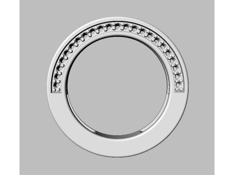 Diamond Half Band 3D Принт Модель