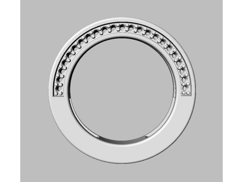 Diamond Half Band 3D Print Model