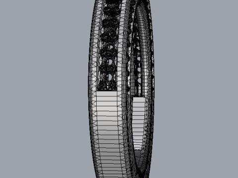 Diamond Half Band 3D Принт Модель