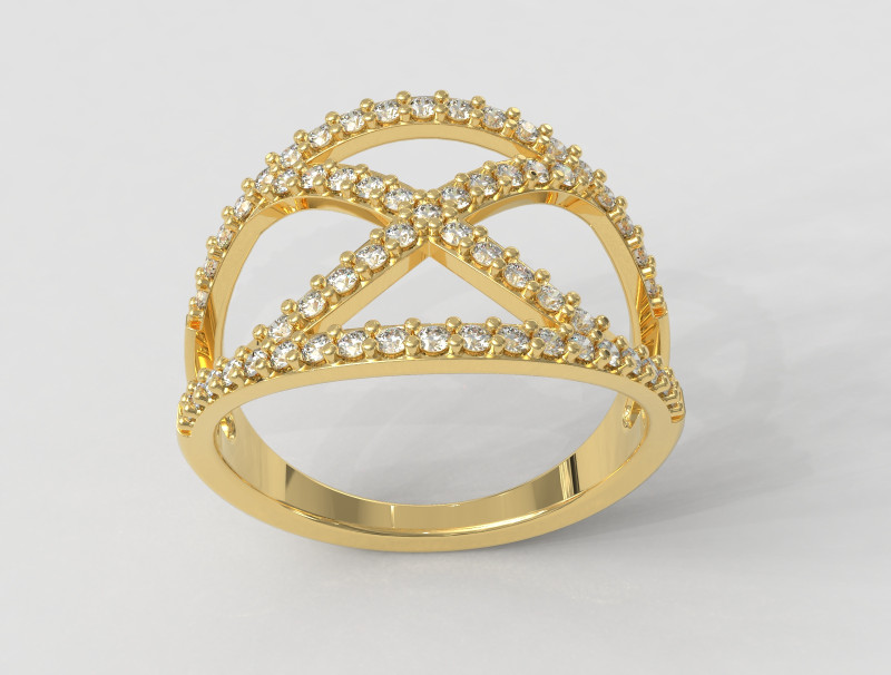 Diamond Ring Modelo de impresión 3D .c4d .max .obj .3ds .fbx .stl .blend