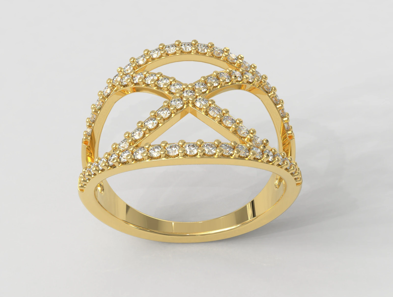 Diamond Ring 3D Print Model .c4d .max .obj .3ds .fbx .stl .blend 
