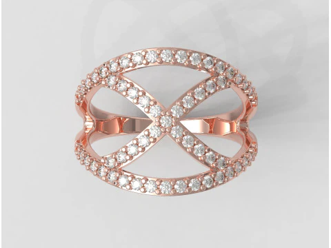 Diamond Ring 3D Print Model