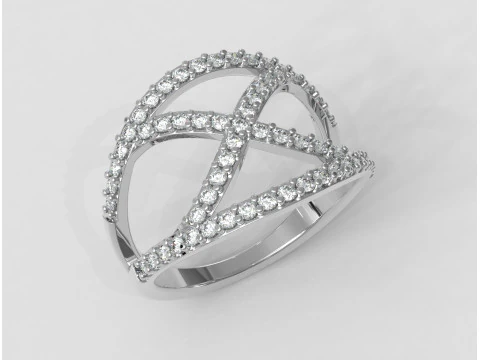 Diamond Ring 3D Print Model