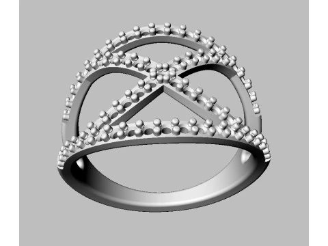 Diamond Ring 3D Print Model