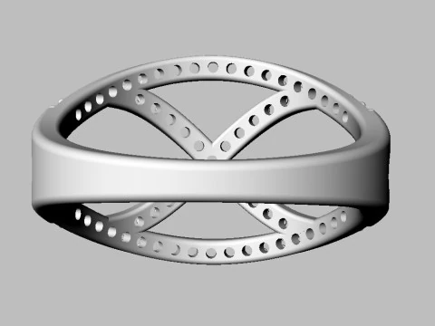 Diamond Ring 3D Print Model