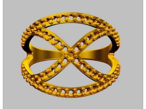 Diamond Ring 3D Print Model