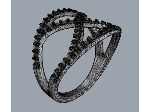 Diamond Ring 3D Print Model