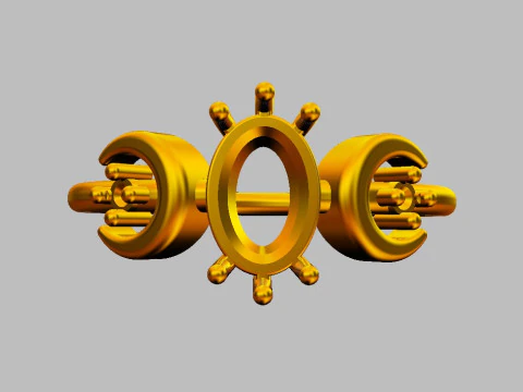 ムーンジェムストーンリング 3Dプリントモデル