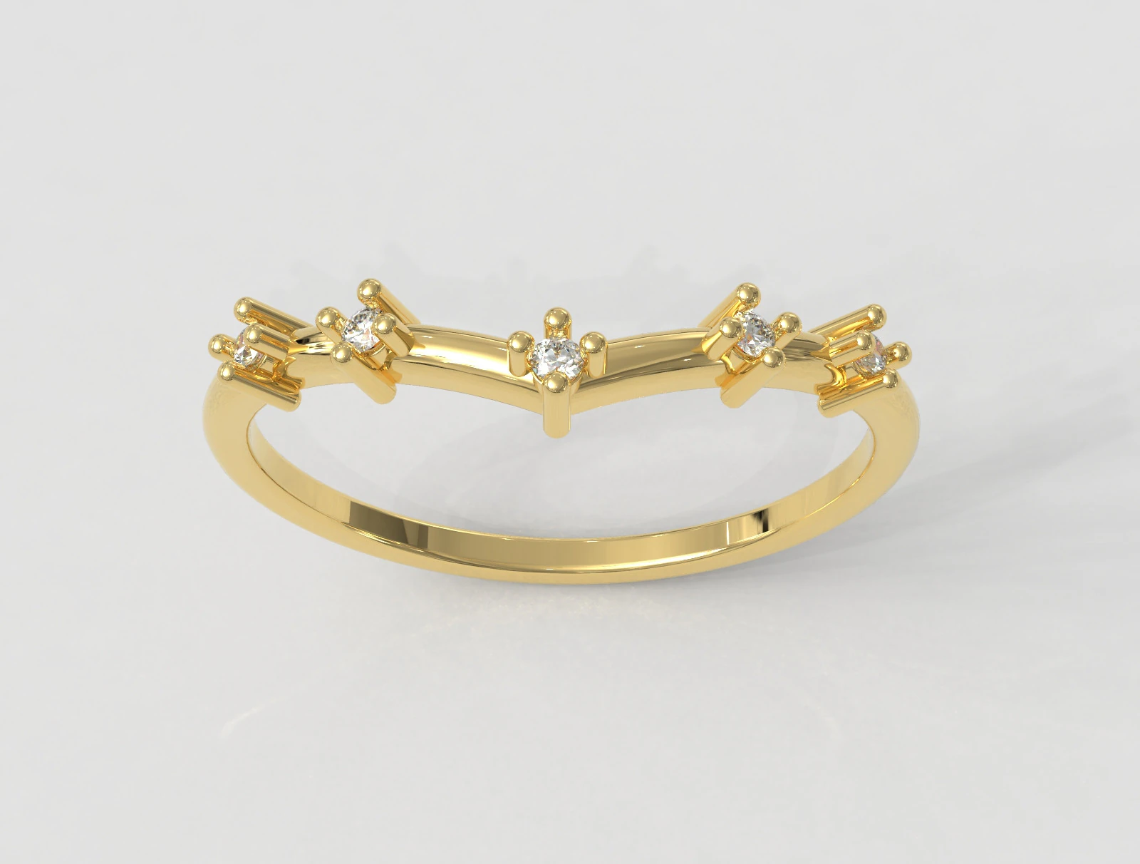 Diamond Ring 3D Print Model .c4d .max .obj .3ds .fbx .stl .blend 