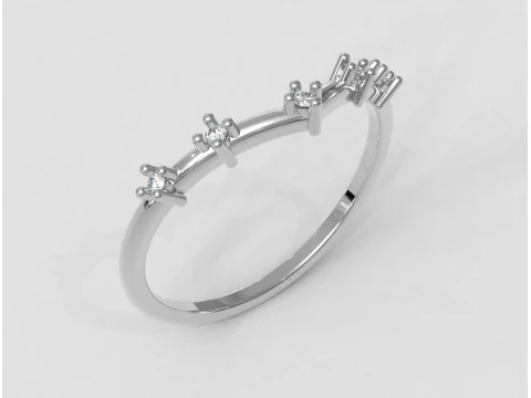 Diamond Ring 3D Print Model