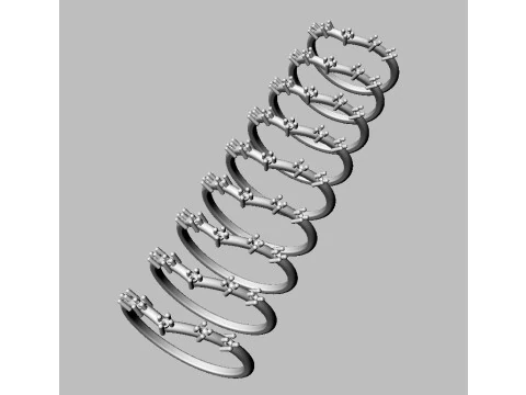 Diamond Ring 3D Print Model