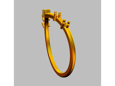 Diamond Ring 3D Print Model